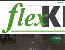 Tablet Screenshot of flexkrete.com